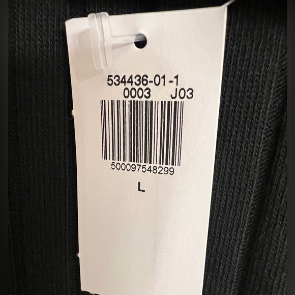 Old Navy Black Fitted Rib-Knit Midi Polo Dress, Women’s Size Large - Picture 6 of 6